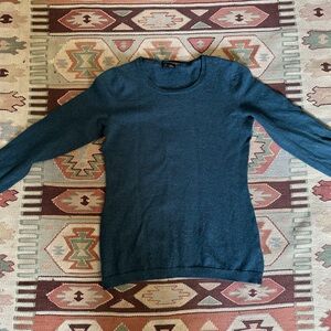 Banana Republic Medium Teal Crewneck Merino Wool Sweater